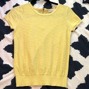 3/$20 LOFT LimeYellow Short Sleeve Sweater Top SzS